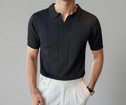 Camisa Polo com Listras - REALE MILANO