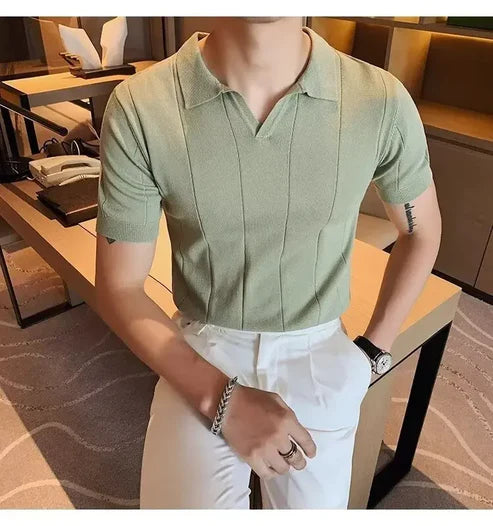 Camisa Polo com Listras - REALE MILANO